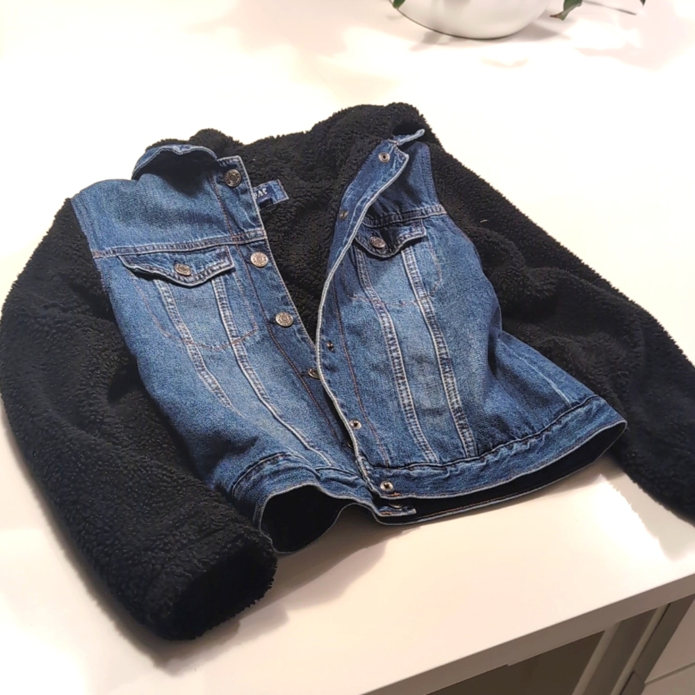 Gap teddy/jean jacket
